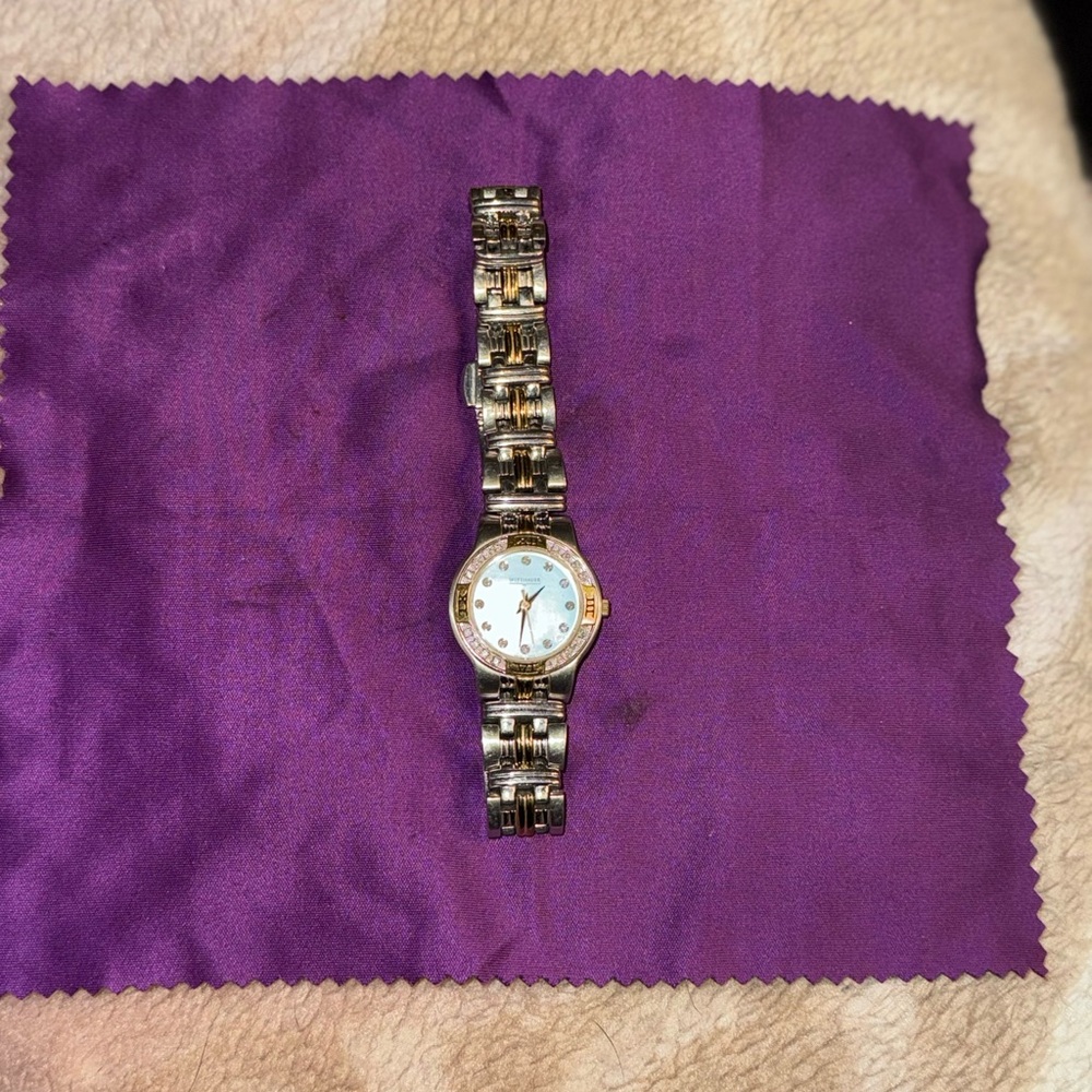 Elegant Women's Gold and Silver Watch